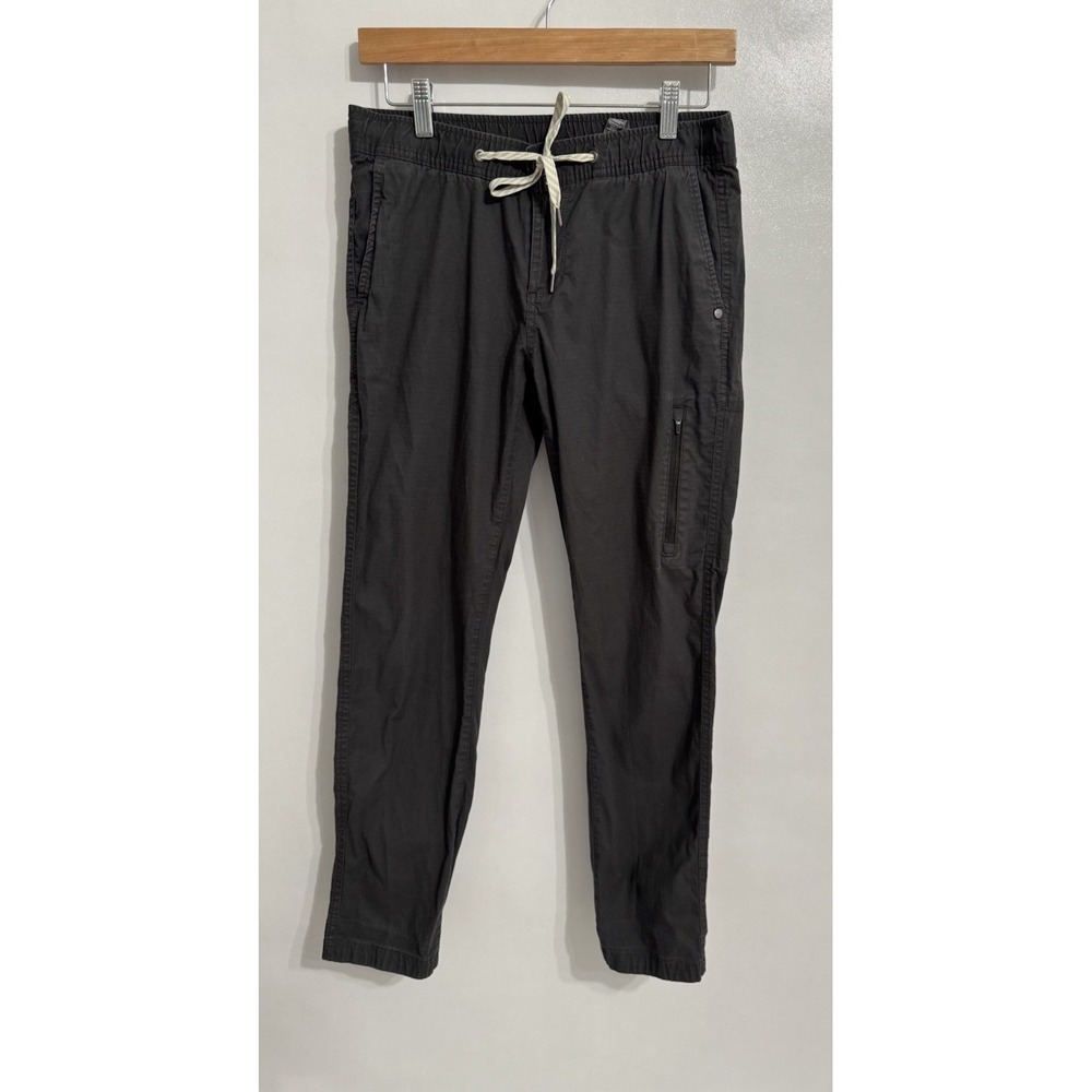 Vuori Size Small Rise And Shine Ripstop Pants Womens Black Gray Drawstring
